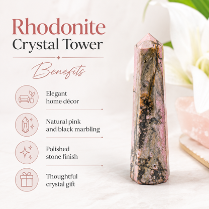 Rhodonite Tower Point (Codependency and Self-Destruction)  DestGlow