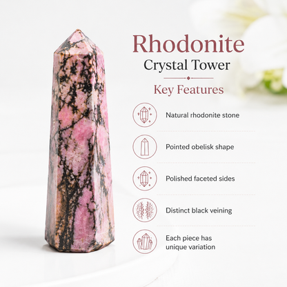 Rhodonite Tower Point (Codependency and Self-Destruction)  DestGlow
