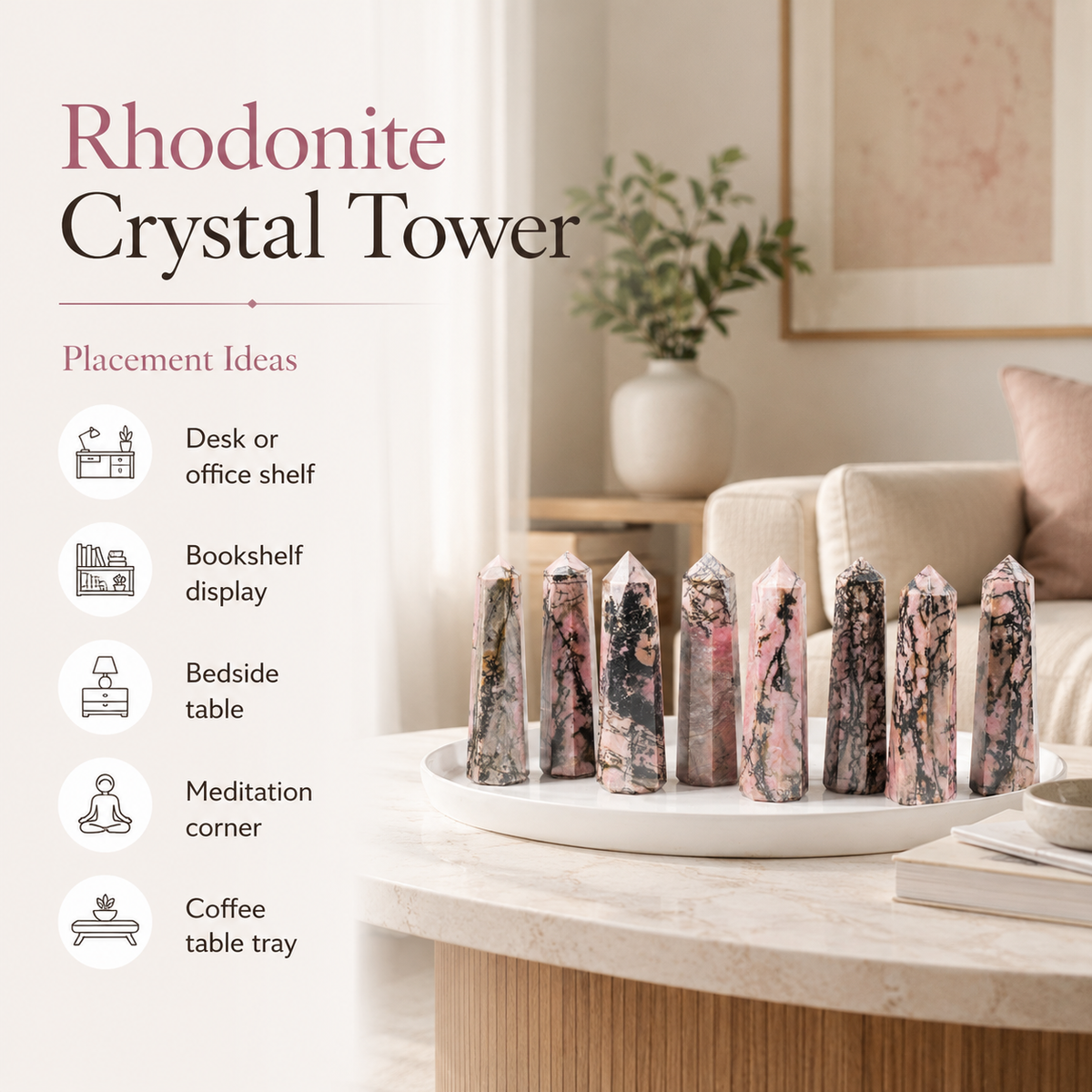 Rhodonite Tower Point (Codependency and Self-Destruction)  DestGlow