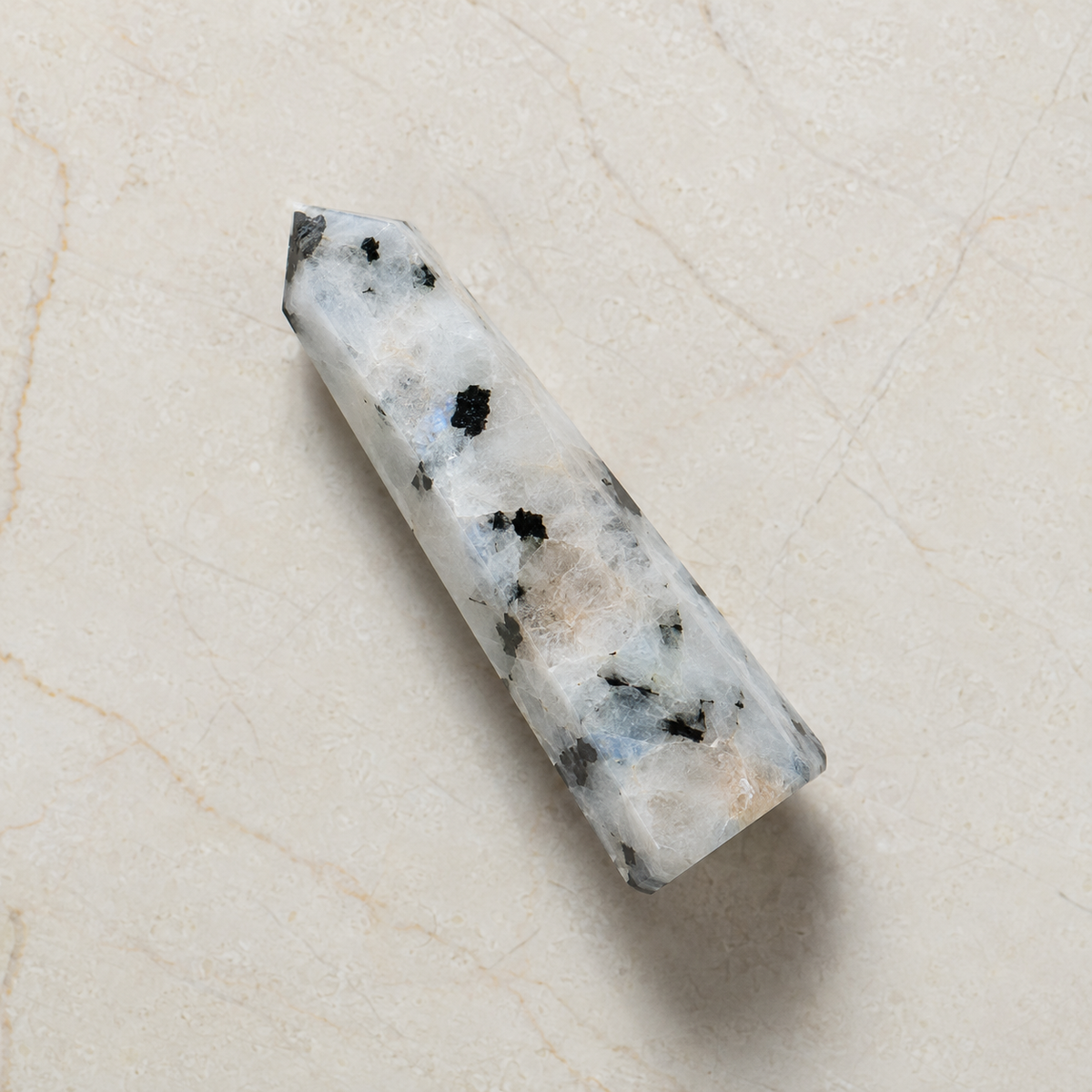 Rainbow Moonstone Tower Point (Creativity and Compassion)  DestGlow