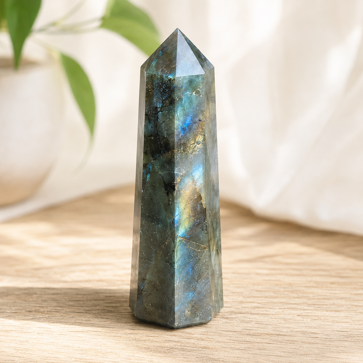 Labradorite Tower Point ( Intuition and Spiritual Enlightenment)  DestGlow
