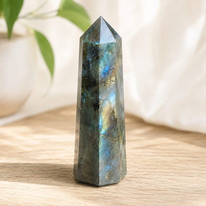 Labradorite Tower Point ( Intuition and Spiritual Enlightenment)  DestGlow