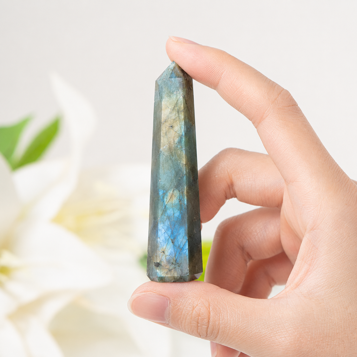 Labradorite Tower Point ( Intuition and Spiritual Enlightenment)  DestGlow