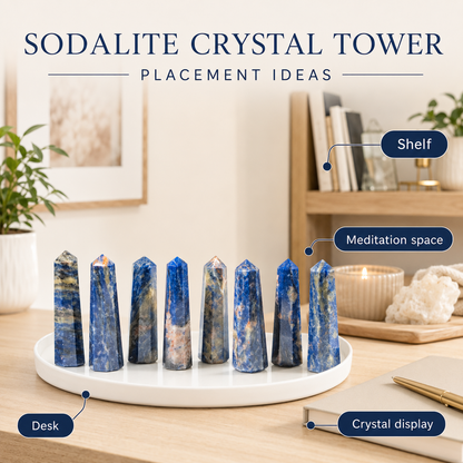 Sodalite Tower Point (Self-Esteem and Self-Acceptance)  DestGlow