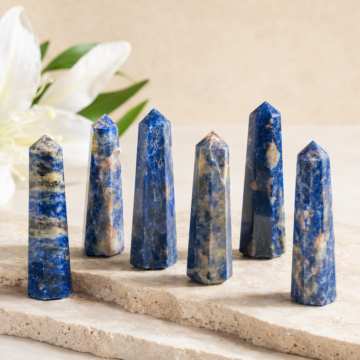 Sodalite Tower Point (Self-Esteem and Self-Acceptance)  DestGlow