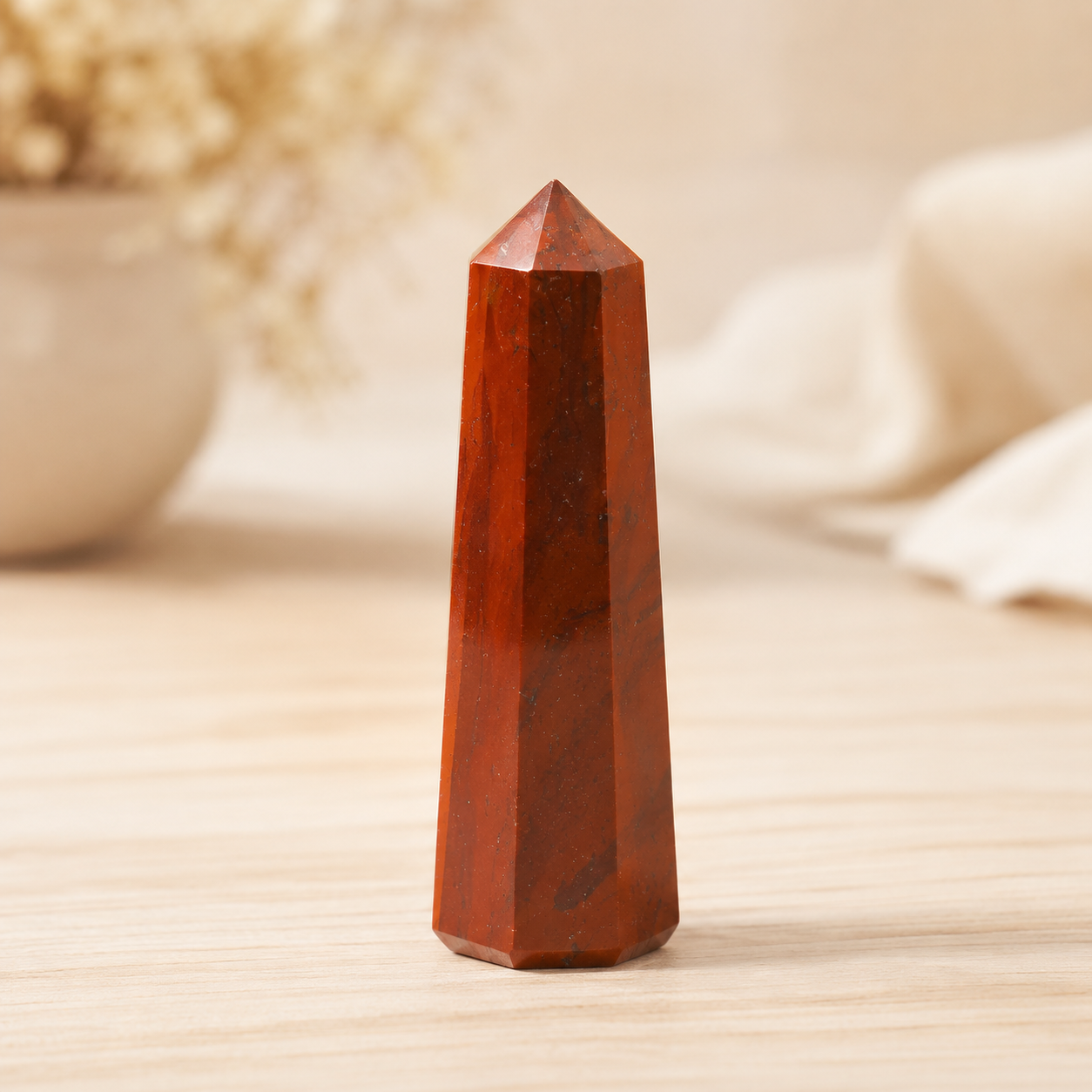 Red Jasper Tower USA (Tranquility and Sense of Grounding)  DestGlow