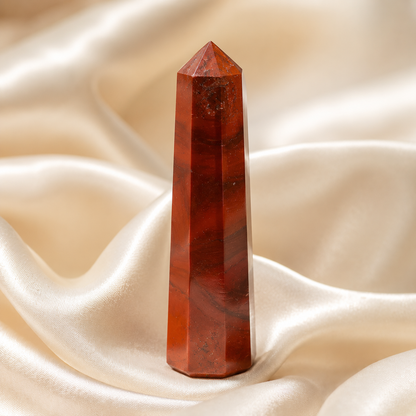 Red Jasper Tower USA (Tranquility and Sense of Grounding)  DestGlow