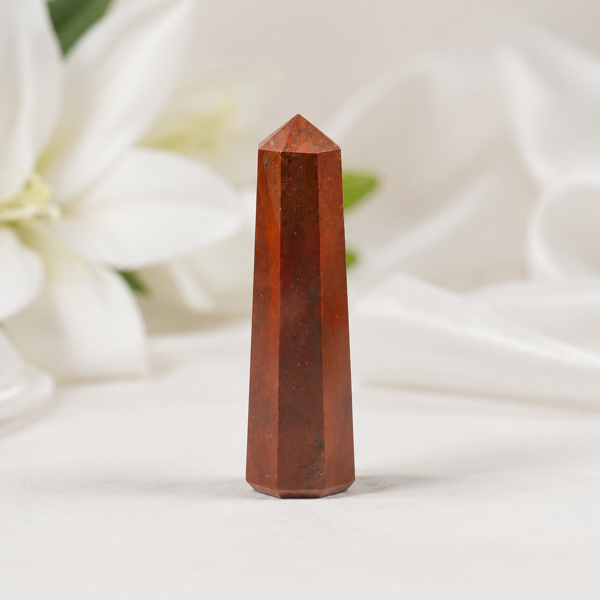 Red Jasper Tower USA (Tranquility and Sense of Grounding)  DestGlow