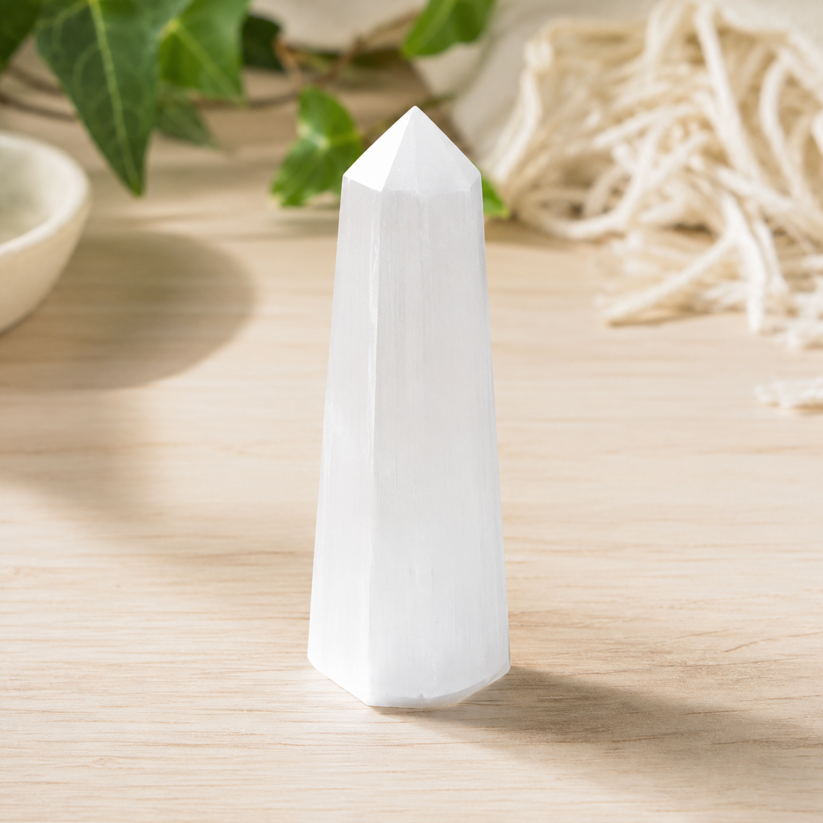 Selenite Tower Point (Insight and Flexibility)  DestGlow