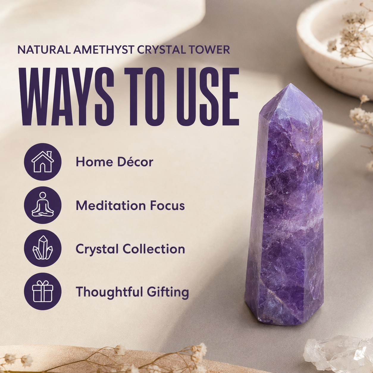 Amethyst Tower Point (Purification and Serenity)  DestGlow