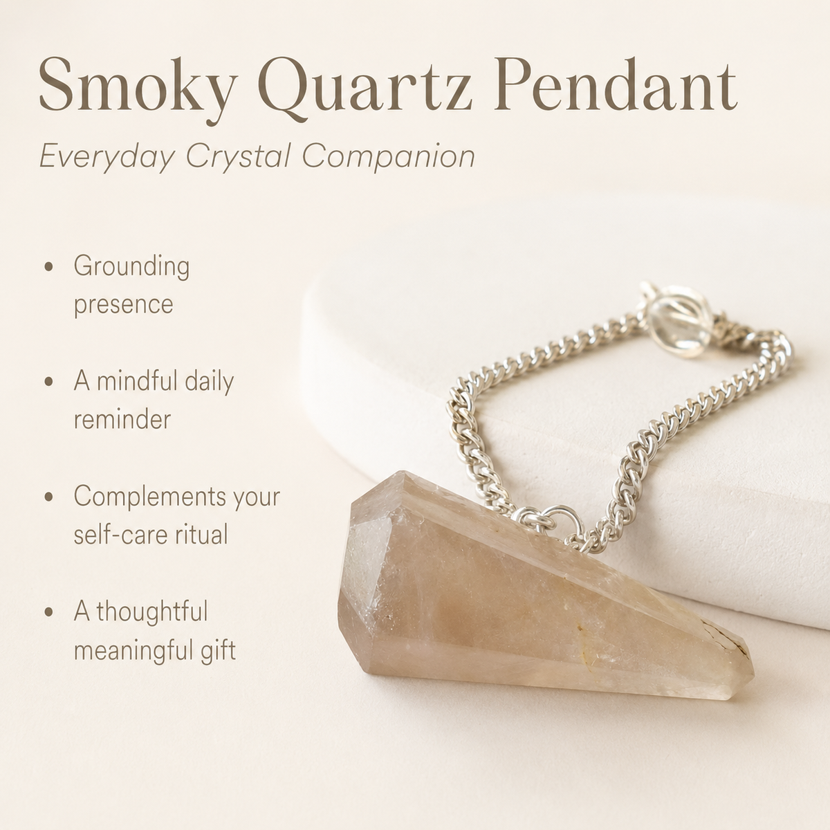Smokey Quartz Pendulum (Expanded Awareness and Channeling)  DestGlow