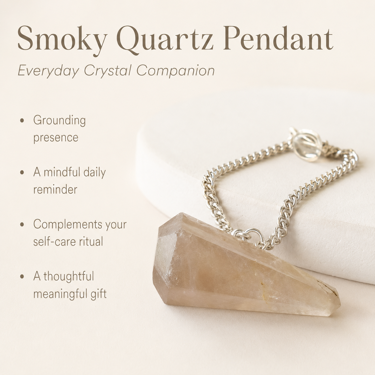 Smokey Quartz Pendulum (Expanded Awareness and Channeling)  DestGlow