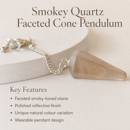 Smokey Quartz Pendulum (Expanded Awareness and Channeling)  DestGlow