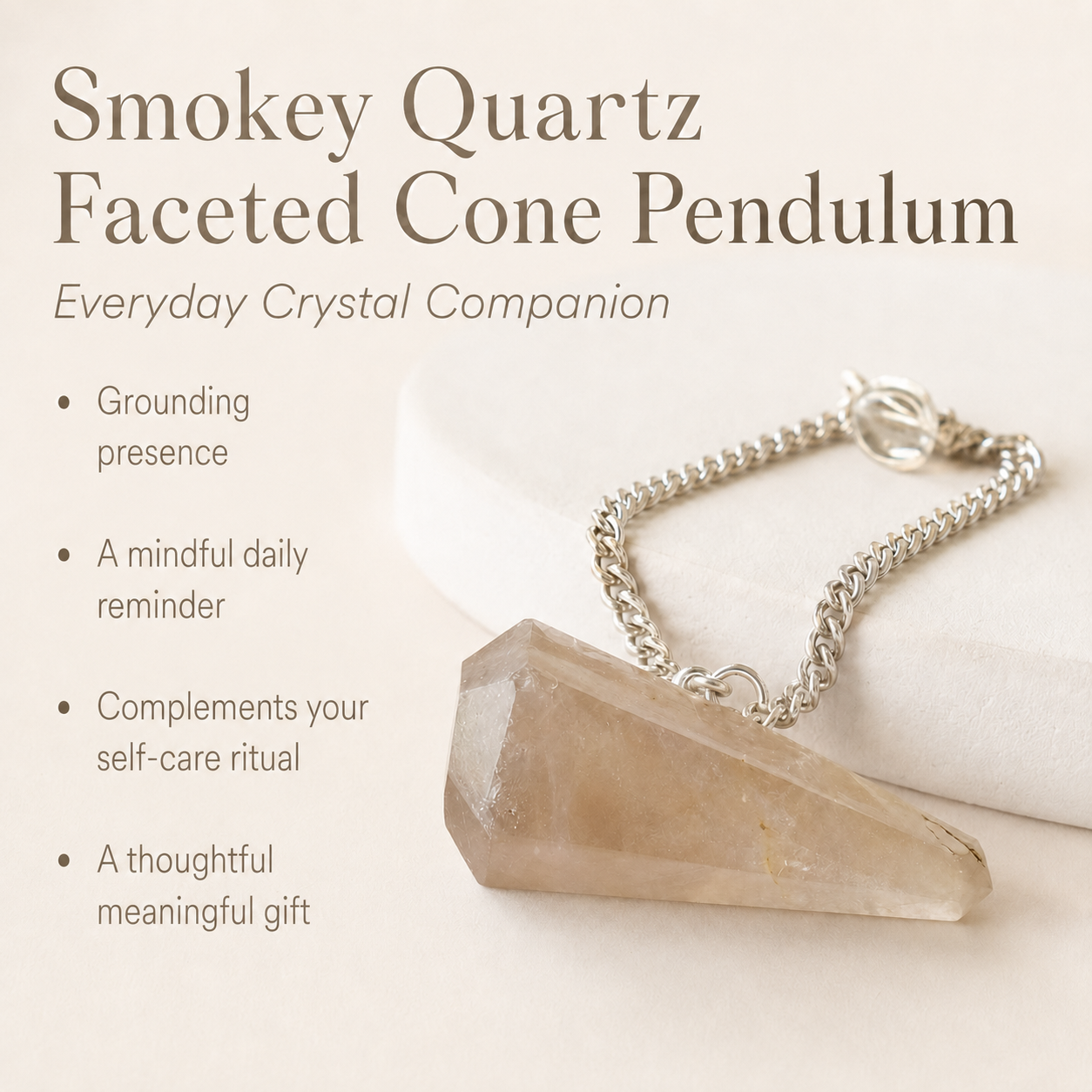 Smokey Quartz Pendulum (Expanded Awareness and Channeling)  DestGlow