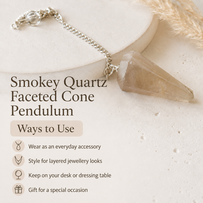 Smokey Quartz Pendulum (Expanded Awareness and Channeling)  DestGlow