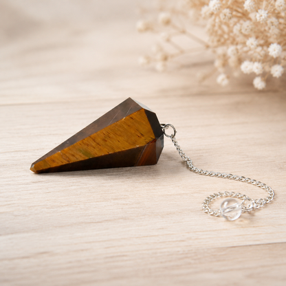 Tiger Eye Pendulum (Longevity and Protection)  DestGlow