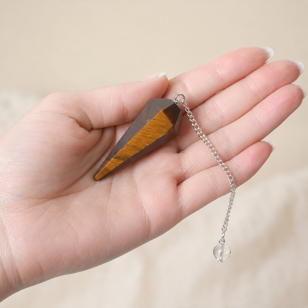 Tiger Eye Pendulum (Longevity and Protection)  DestGlow