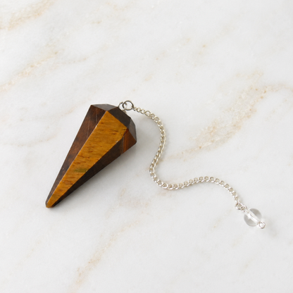 Tiger Eye Pendulum (Longevity and Protection)  DestGlow