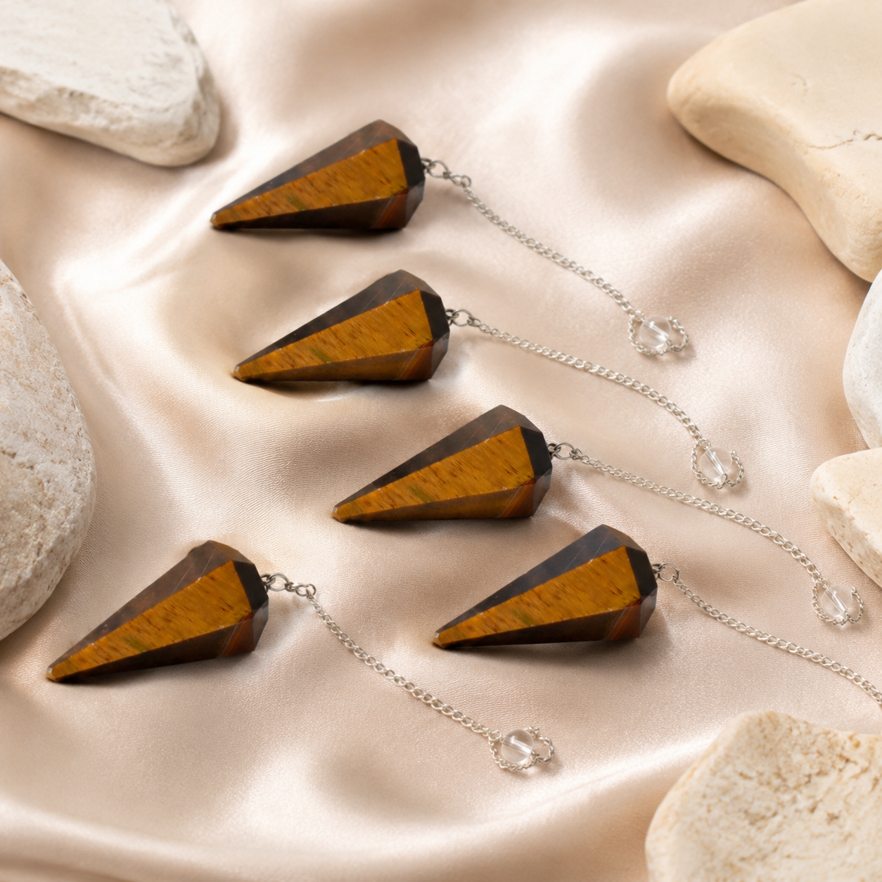 Tiger Eye Pendulum (Longevity and Protection)  DestGlow