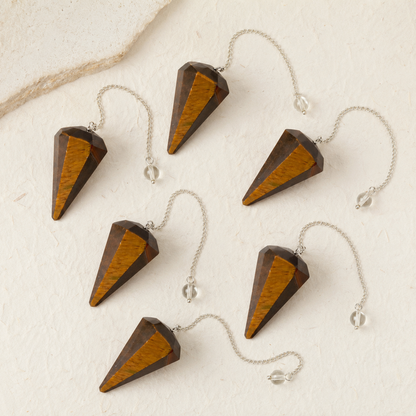 Tiger Eye Pendulum (Longevity and Protection)  DestGlow