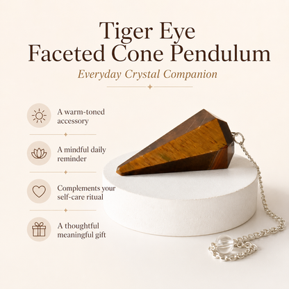 Tiger Eye Pendulum (Longevity and Protection)  DestGlow