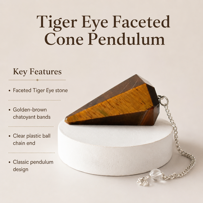Tiger Eye Pendulum (Longevity and Protection)  DestGlow
