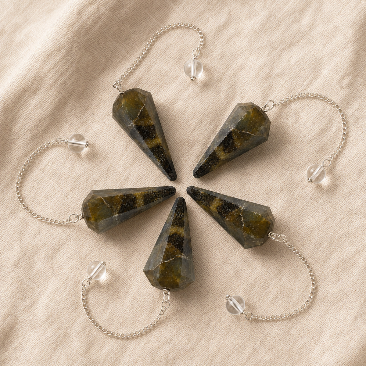 Labradorite Pendulum (Synchronicity and Protection)  DestGlow