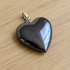 Genuine Hematite Crystal Heart Pendant, Genuine Heart Shaped Necklaces  DestGlow