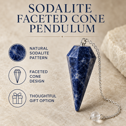 Sodalite Pendulum (Intuition and Truth)  DestGlow