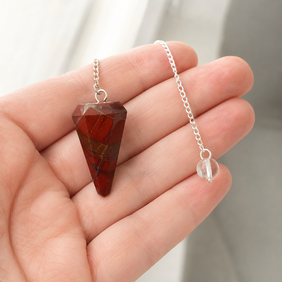 Red Jasper Pendulum (Generosity and Manifestation )  DestGlow
