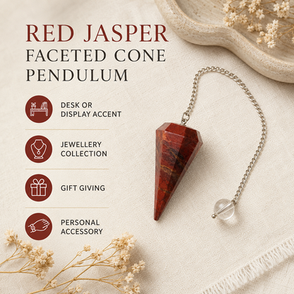 Red Jasper Pendulum (Generosity and Manifestation )  DestGlow