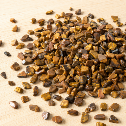 Tiger Eye Gemstone Chips (Protection and Willpower)