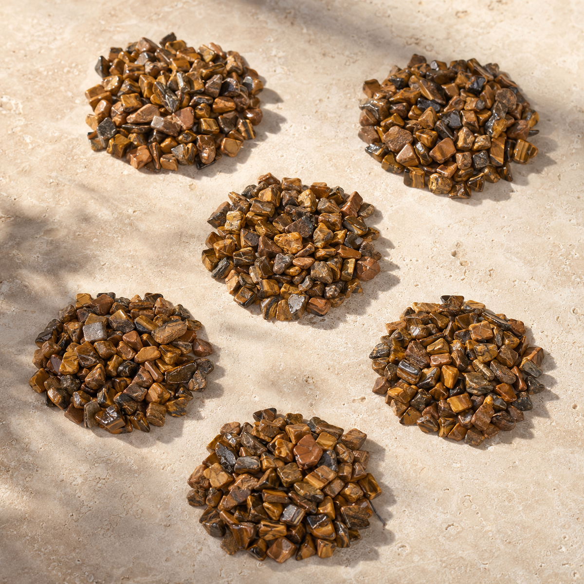 Tiger Eye Gemstone Chips (Protection and Willpower)