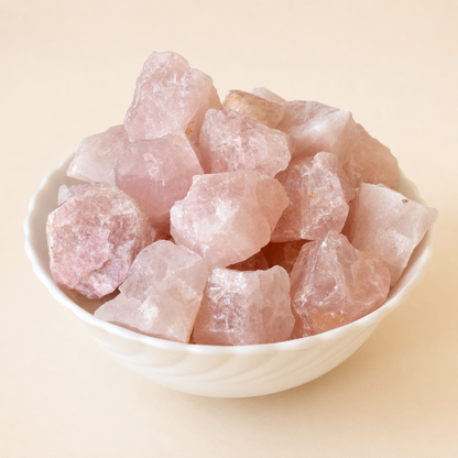 Rose Quartz Rough Rocks (Support Emotional and Boost Feelings Of Peace)  DestGlow