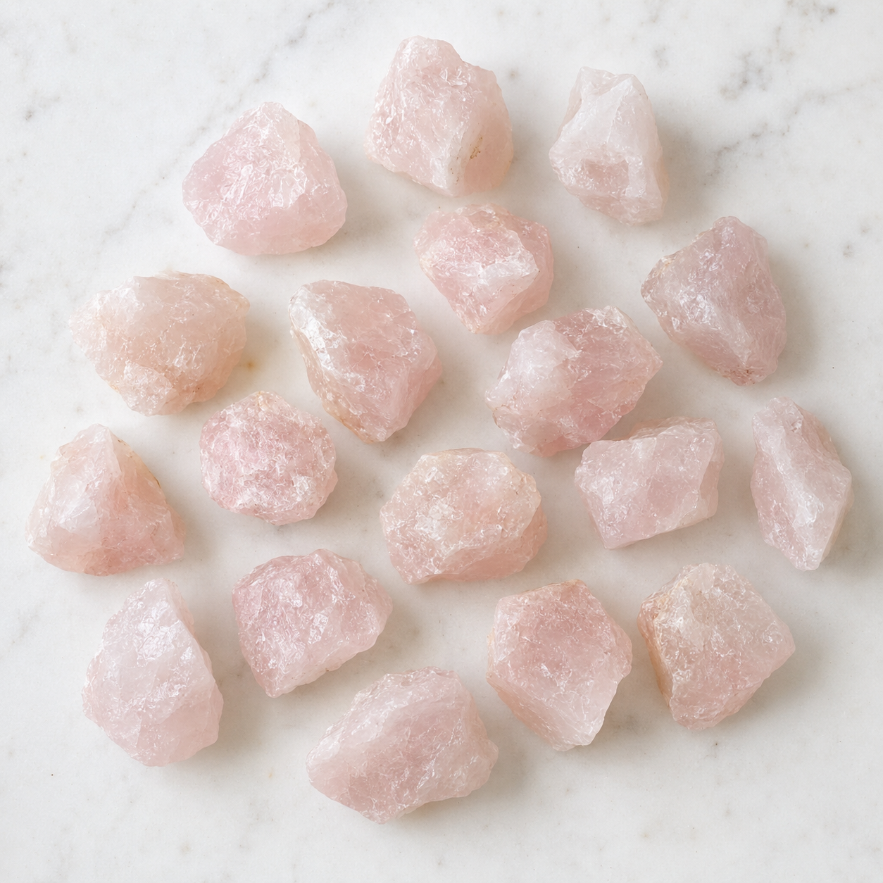 Rose Quartz Rough Rocks (Support Emotional and Boost Feelings Of Peace)  DestGlow
