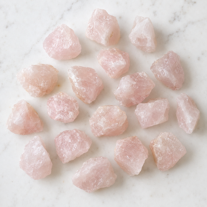 Rose Quartz Rough Rocks (Support Emotional and Boost Feelings Of Peace)  DestGlow
