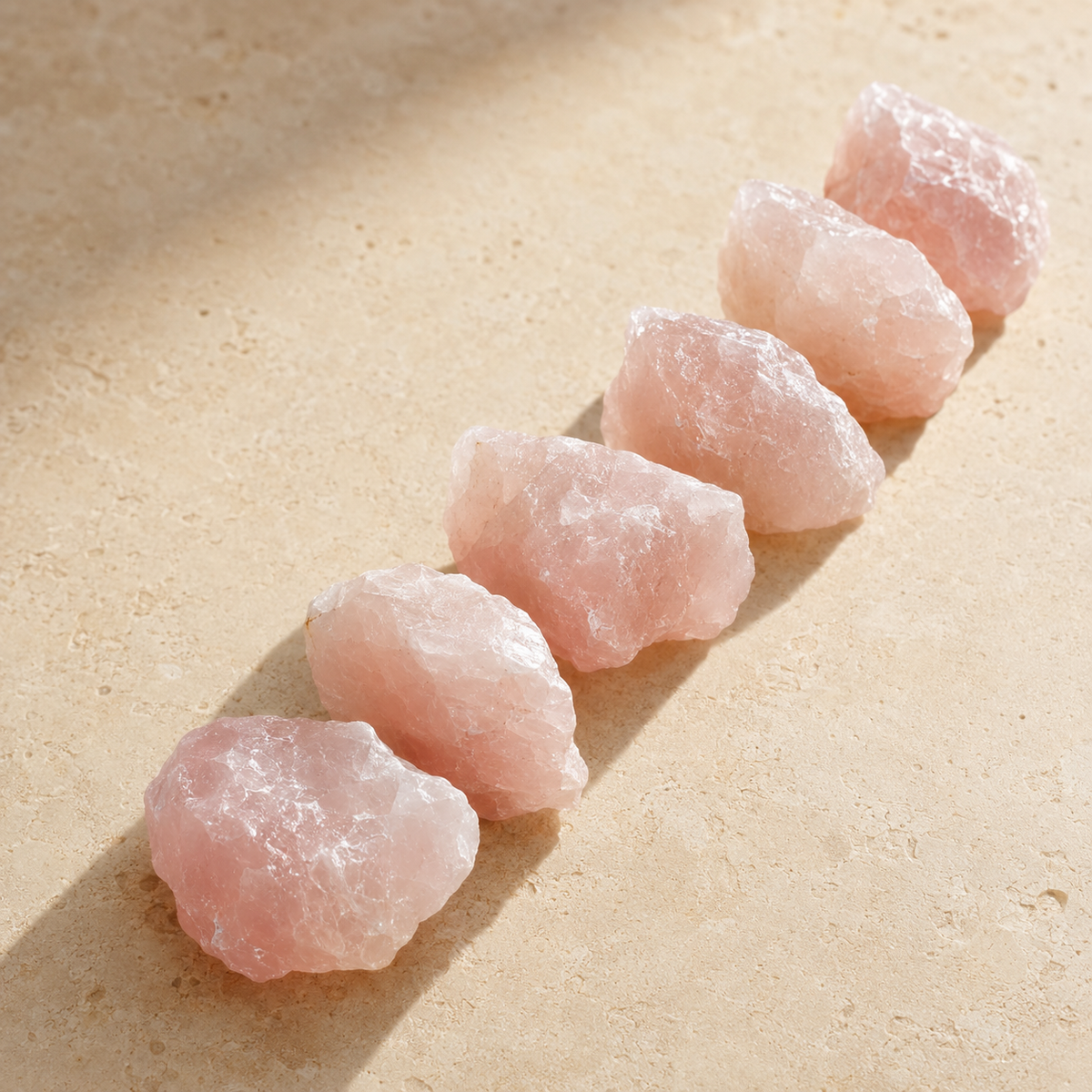 Rose Quartz Rough Rocks (Support Emotional and Boost Feelings Of Peace)  DestGlow