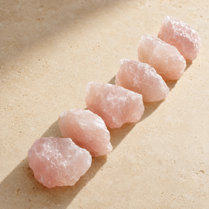 Rose Quartz Rough Rocks (Support Emotional and Boost Feelings Of Peace)  DestGlow