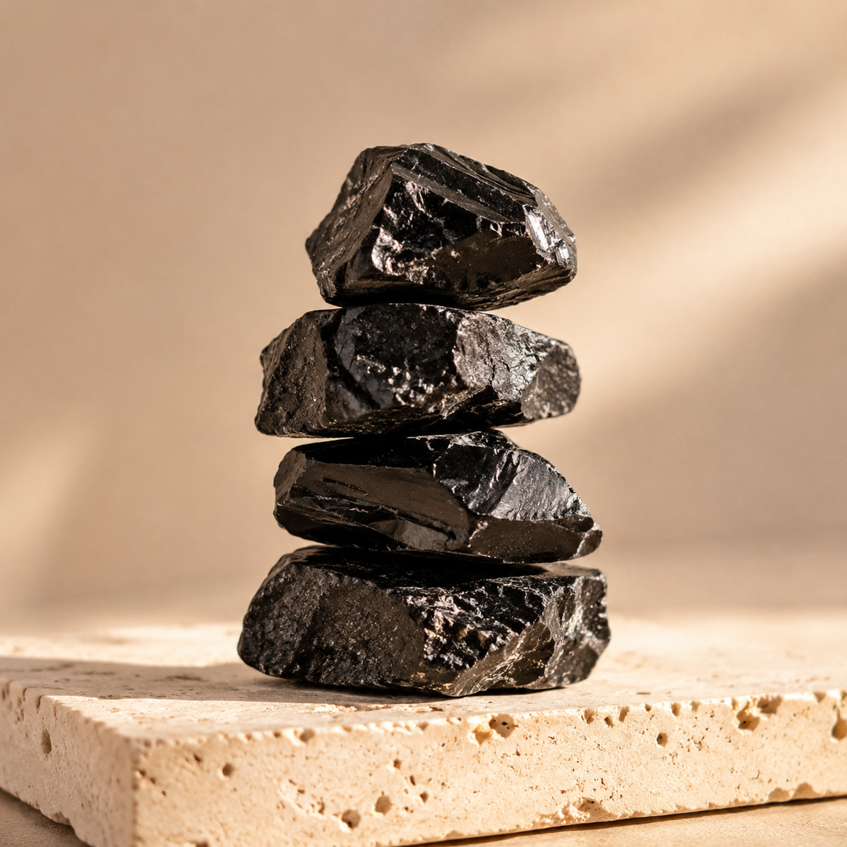 Black Obsidian Rough Rocks (Detoxification and Encouraging Personal Growth)  DestGlow