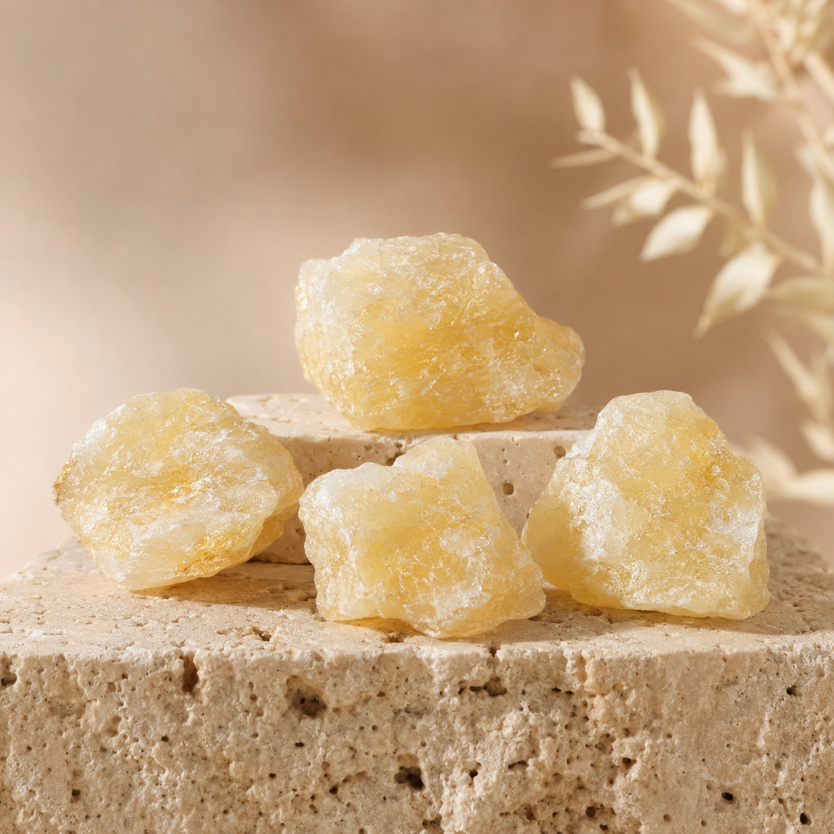 Yellow Aventurine Rough Rocks (Power and Weight Control)  DestGlow