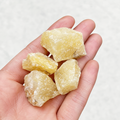 Yellow Aventurine Rough Rocks (Power and Weight Control)  DestGlow