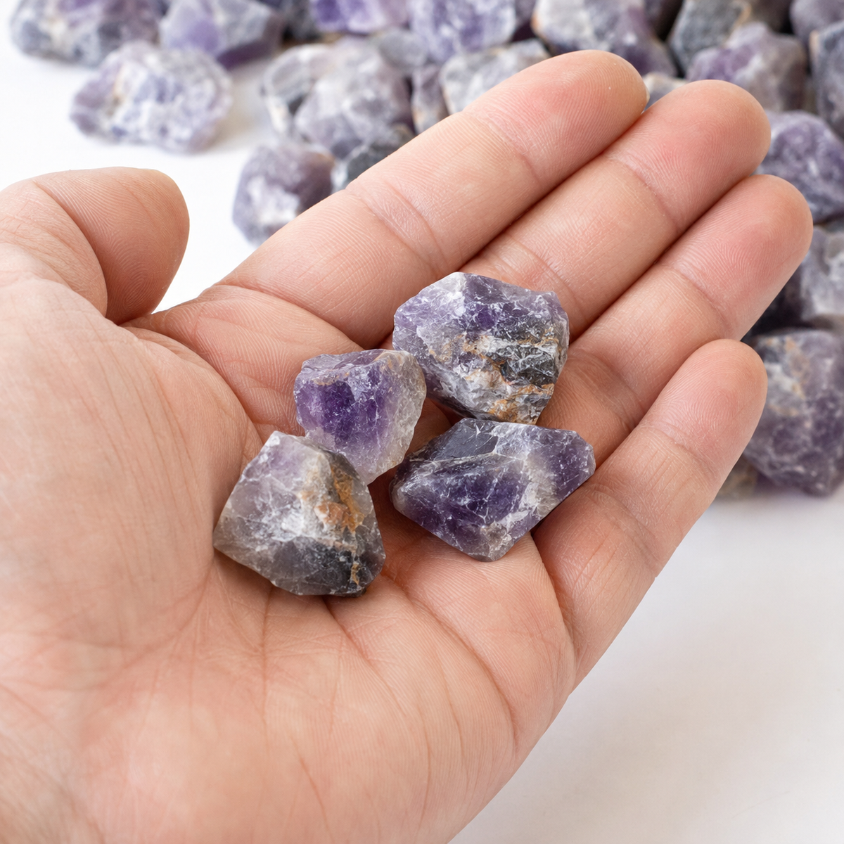 Raw Amethyst Rough Rocks (Serenity and Calm)  DestGlow