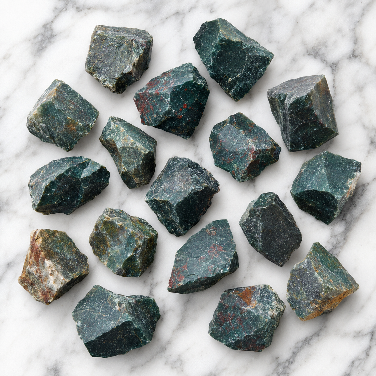 Bloodstone Rough Rocks (Grounding and Protecting)  DestGlow