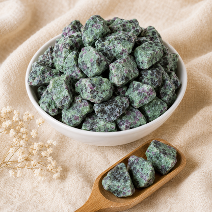 Ruby Zosite Rough Rocks (Psychic Abilities and Channeling )  DestGlow