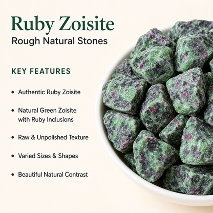 Ruby Zosite Rough Rocks (Psychic Abilities and Channeling )  DestGlow