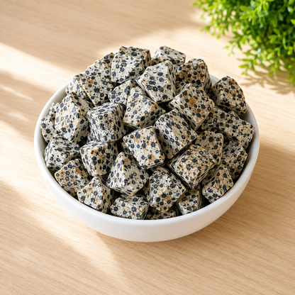 Dalmatian Jasper Rough Rocks (Grounding Energy and Good Fortune)  DestGlow