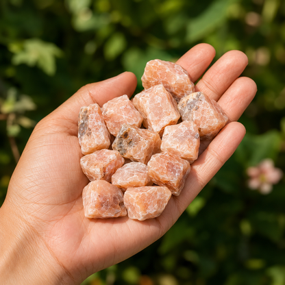 Moonstone Rough Rocks (Self-Healing and Inner Peace)  DestGlow