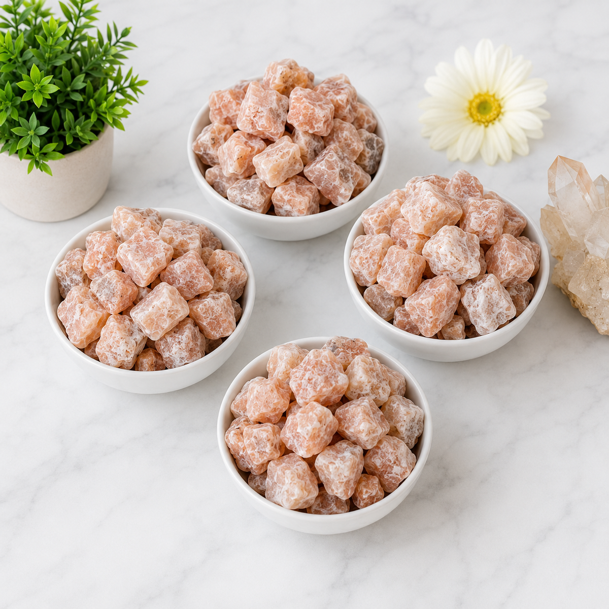 Moonstone Rough Rocks (Self-Healing and Inner Peace)  DestGlow