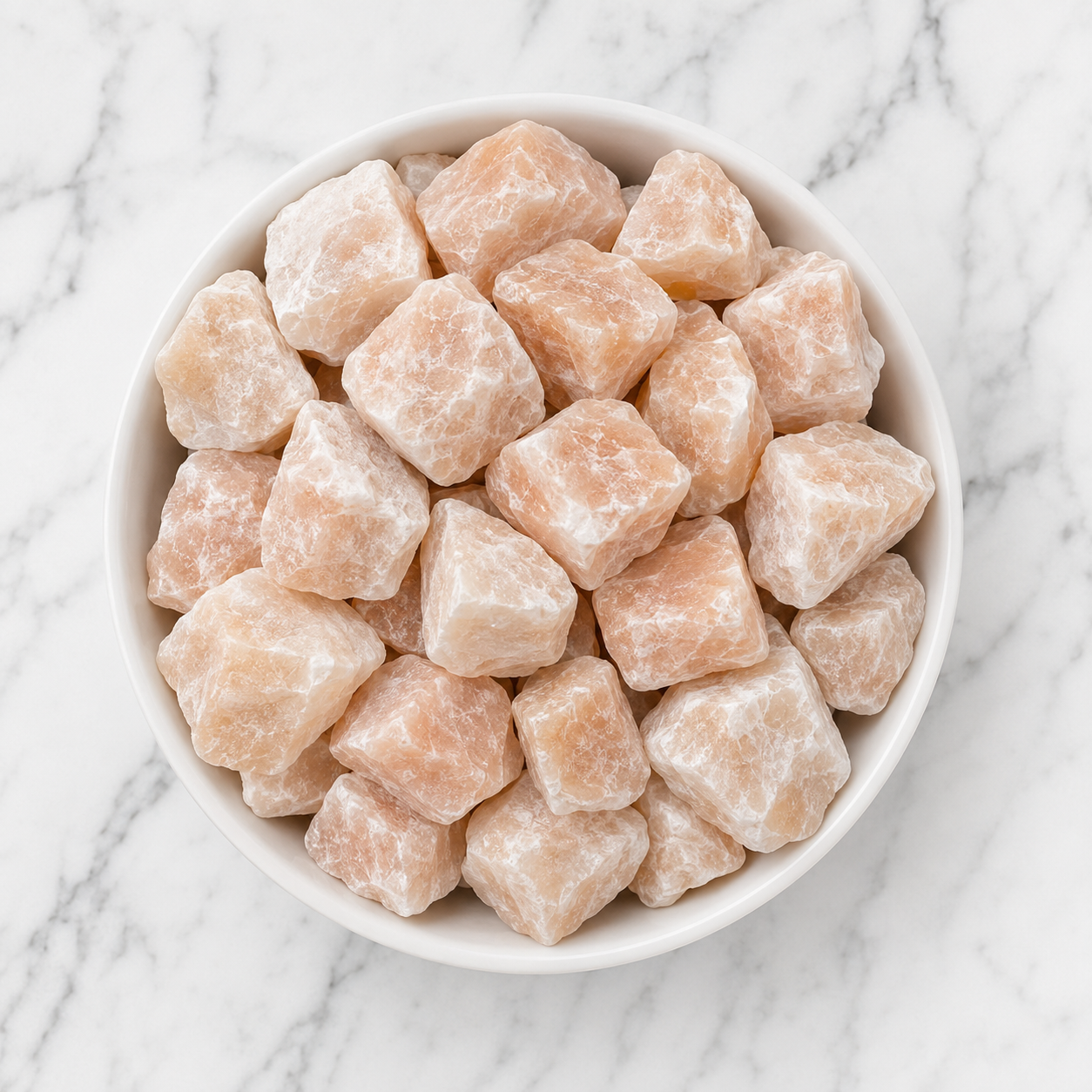 Peach Moonstone Rough Rocks (Confidence and Good Luck)  DestGlow