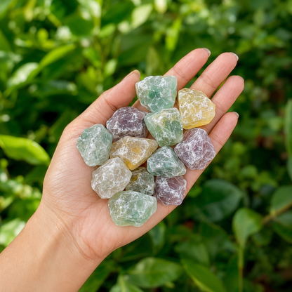 Multi Fluorite Rough Rocks (Grounding and Clarity)  DestGlow